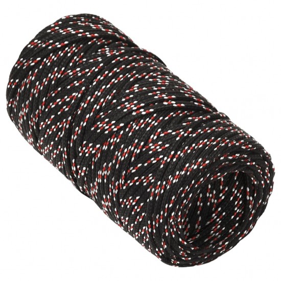 Valties virvė, juodos spalvos, 2mm, 25m, polipropilenas