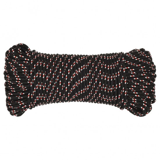 Valties virvė, juodos spalvos, 3mm, 25m, polipropilenas