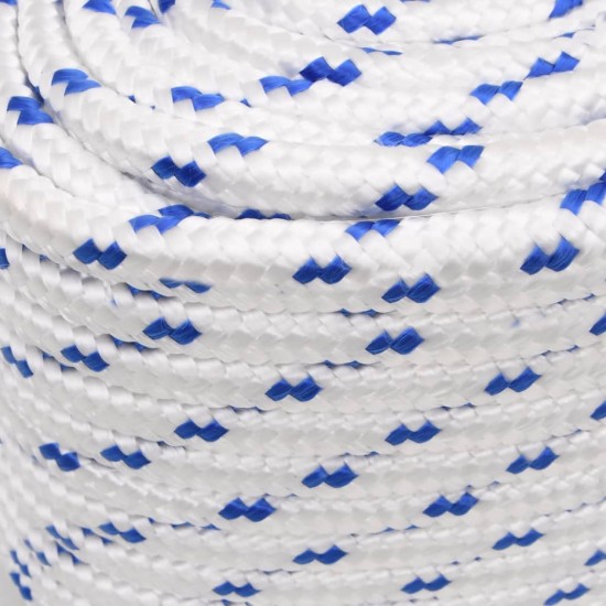 Valties virvė, baltos spalvos, 18mm, 100m, polipropilenas