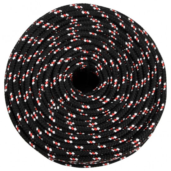 Valties virvė, juodos spalvos, 10mm, 100m, polipropilenas