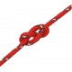 Valties virvė, raudonos spalvos, 4mm, 25m, polipropilenas