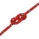 Valties virvė, raudonos spalvos, 4mm, 50m, polipropilenas
