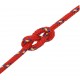 Valties virvė, raudonos spalvos, 5mm, 25m, polipropilenas