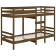 Dviaukštė lova, medaus ruda, 90x200cm, pušies medienos masyvas