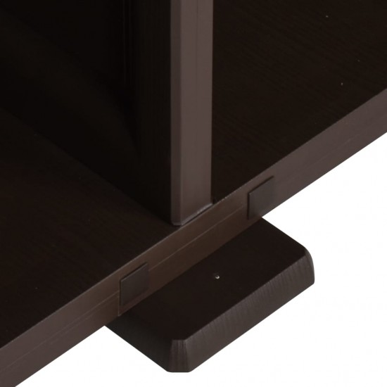 Plastikinė spintelė, ruda, 79x43x85,5cm, medienos dizaino