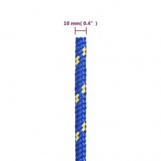 Valties virvė, mėlynos spalvos, 10mm, 25m, polipropilenas