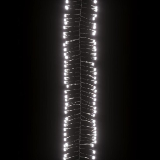 LED lempučių girlianda, 17m, PVC, 2000 šaltų baltų LED, tanki