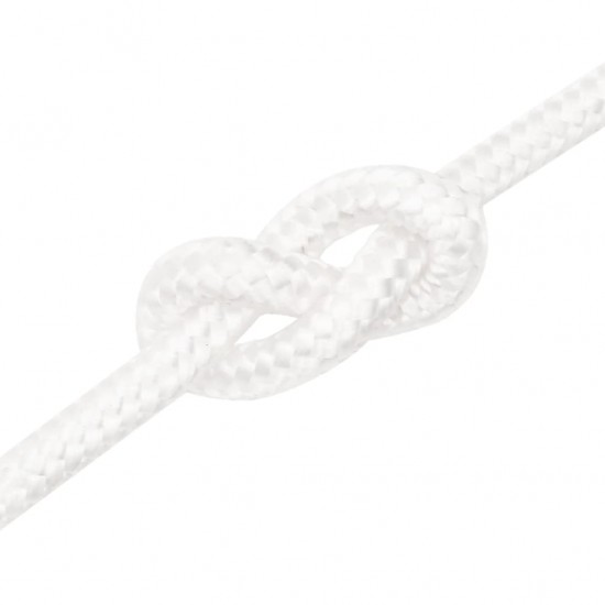 Valties virvė, visiškai balta, 12mm, 250m, polipropilenas