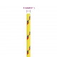 Valties virvė, geltonos spalvos, 2mm, 500m, polipropilenas