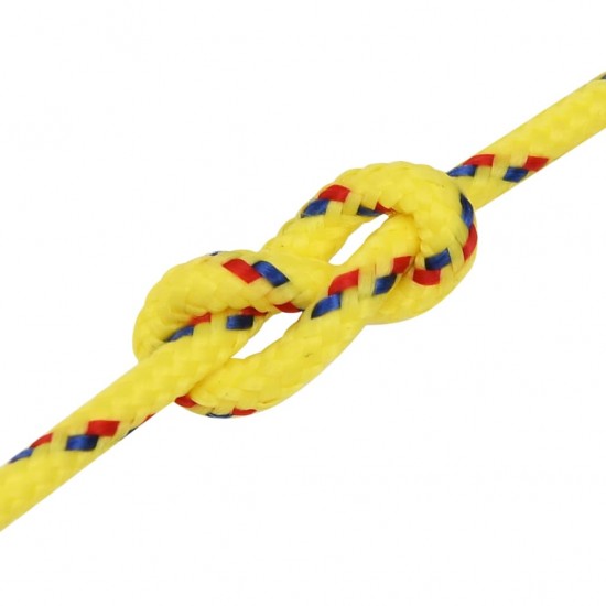 Valties virvė, geltonos spalvos, 2mm, 100m, polipropilenas