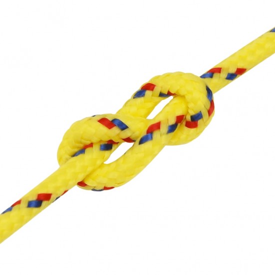 Valties virvė, geltonos spalvos, 4mm, 250m, polipropilenas