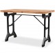 Valgomojo stalas, eglės medienos stalviršis, 122x65x82 cm