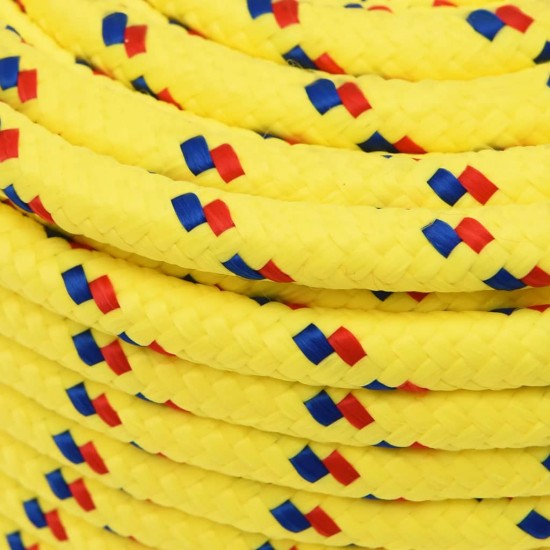 Valties virvė, geltonos spalvos, 14mm, 250m, polipropilenas