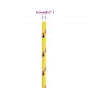 Valties virvė, geltonos spalvos, 6mm, 100m, polipropilenas