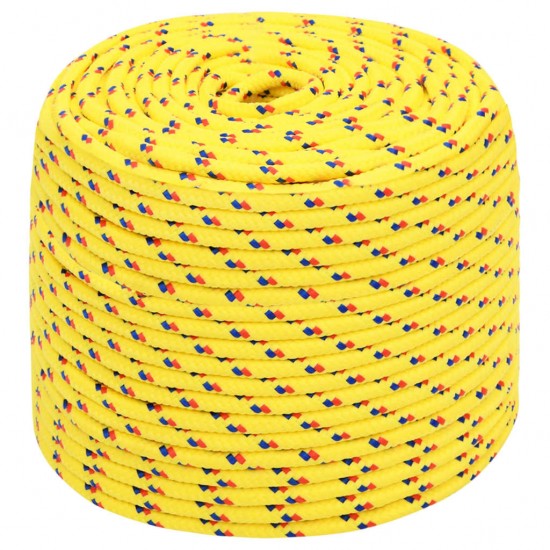 Valties virvė, geltonos spalvos, 8mm, 500m, polipropilenas