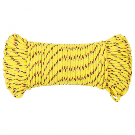 Valties virvė, geltonos spalvos, 5mm, 250m, polipropilenas
