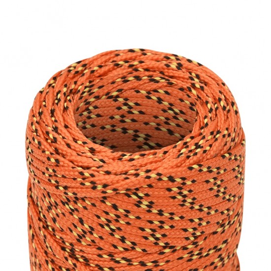 Valties virvė, oranžinės spalvos, 2mm, 50m, polipropilenas