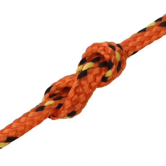 Valties virvė, oranžinės spalvos, 2mm, 500m, polipropilenas