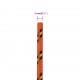 Valties virvė, oranžinės spalvos, 3mm, 25m, polipropilenas