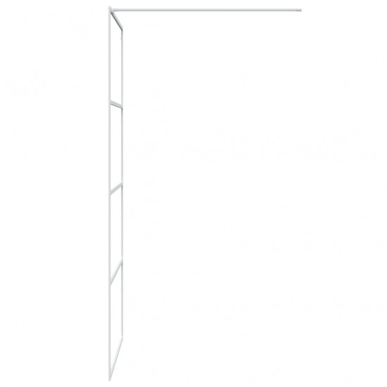 Dušo sienelė, baltos spalvos, 90x195cm, ESG stiklas, skaidri