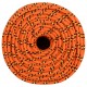 Valties virvė, oranžinės spalvos, 6mm, 100m, polipropilenas