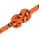 Valties virvė, oranžinės spalvos, 10mm, 100m, polipropilenas
