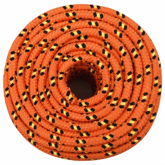 Valties virvė, oranžinės spalvos, 14mm, 250m, polipropilenas