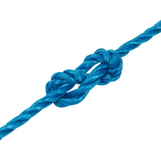 Darbo virvė, mėlynos spalvos, 8mm, 100m, polipropilenas