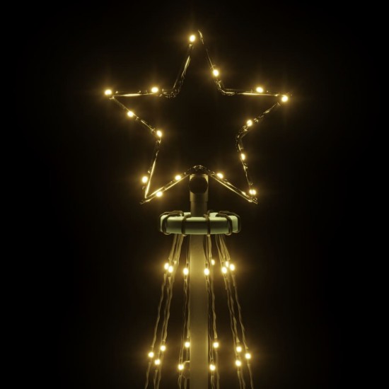 Kalėdų eglutė, 100x300cm, kūgio formos, 310 šiltų baltų LED
