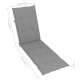 Terasos kėdės pagalvėlė, pilkos spalvos, (75+105)x50x3cm