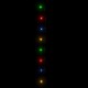 LED lempučių girlianda, 60m, PVC, 600 įvairių spalvų LED