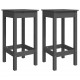 Baro kėdės, 2vnt., pilkos, 40x40x78cm, pušies medienos masyvas