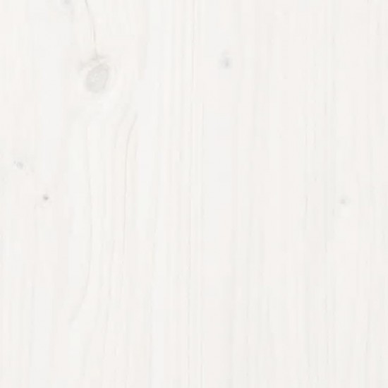 Šoninė spintelė, balta, 100x35x74,5cm, pušies medienos masyvas