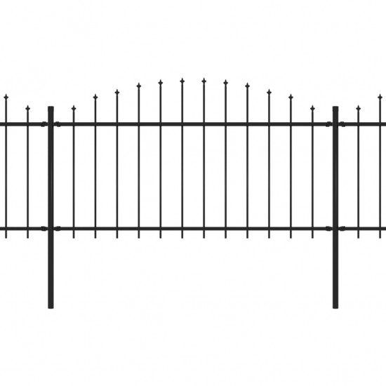 Sodo tvora su iečių viršug., juoda, (1,25-1,5)x15,3m, plienas