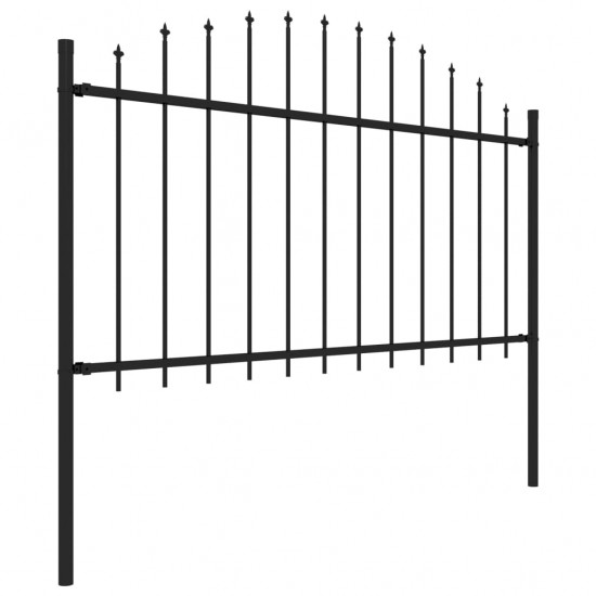 Sodo tvora su iečių viršug., juoda, (1,25-1,5)x13,6m, plienas