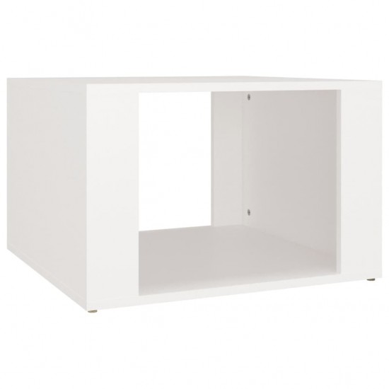Naktinis staliukas, baltas, 57x55x36cm, apdirbta mediena