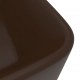 Prabangus praustuvas, matinis rudas, 41x30x12cm, keramika