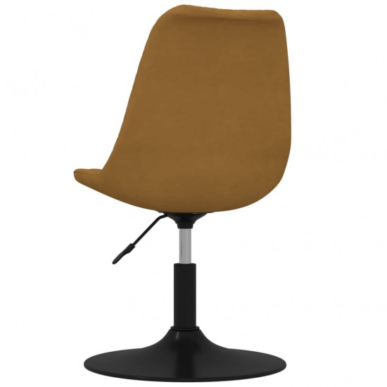 Pasukamos valgomojo kėdės, 2vnt., rudos spalvos, aksomas