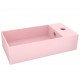 Vonios kambario praustuvas, matinis rožinis, keramika