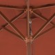 Lauko skėtis su mediniu stulpu, 150x200cm, terakota sp.