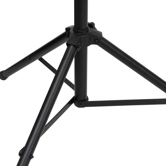 Apšvietimo stovas, juodos spalvos, 338x115x(180–300)cm, plienas