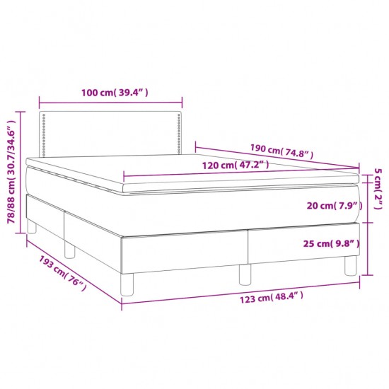 Galvūgalis su LED, tamsiai pilkas, 90x5x78/88cm, audinys