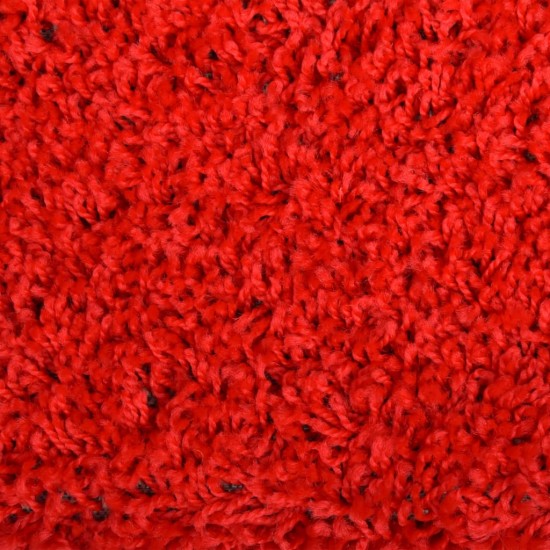 Laiptų kilimėliai, 5vnt., raudonos spalvos, 65x21x4cm