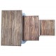 Sustumiamų staliukų kompl., 3d., masyvi perdirbta mediena