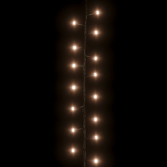 Smulkių LED lempučių girlianda, 45m, PVC, 2000 šiltų baltų LED