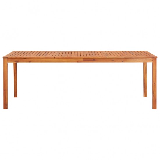 Sodo stalas, 215x90x74cm, akacijos medienos masyvas