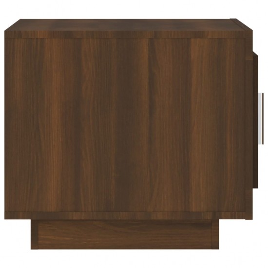 Kavos staliukas, rudas ąžuolo, 51x50x45cm, apdirbta mediena