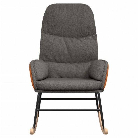 Supama kėdė, tamsiai pilkos spalvos, audinys