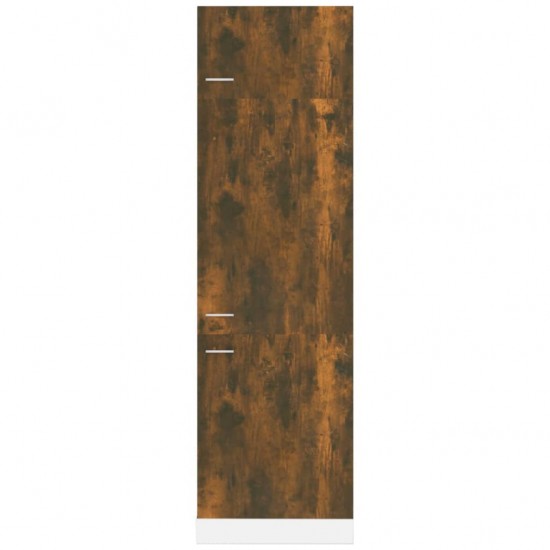 Šaldytuvo spintelė, dūminio ąžuolo, 60x57x207cm, mediena