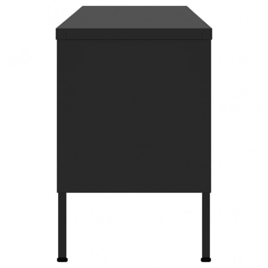 Televizoriaus spintelė, juodos spalvos, 105x35x50cm, plienas